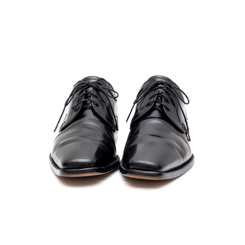 Dolce & Gabbana Men's Black Leather Oxford Dress Shoes – Size EU 42 / US‎ 9